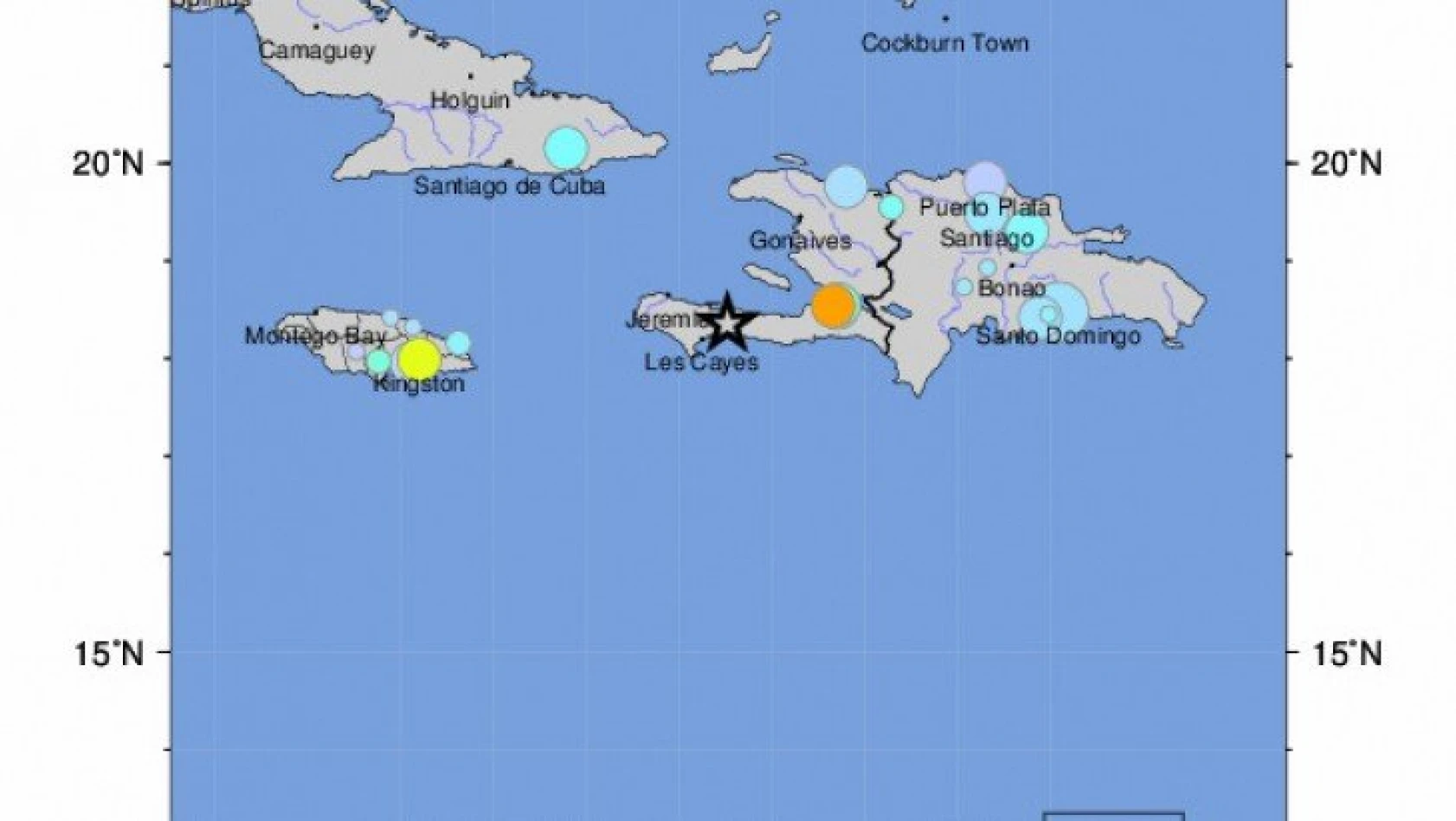Haiti'de 7.2 büyüklüğünde deprem