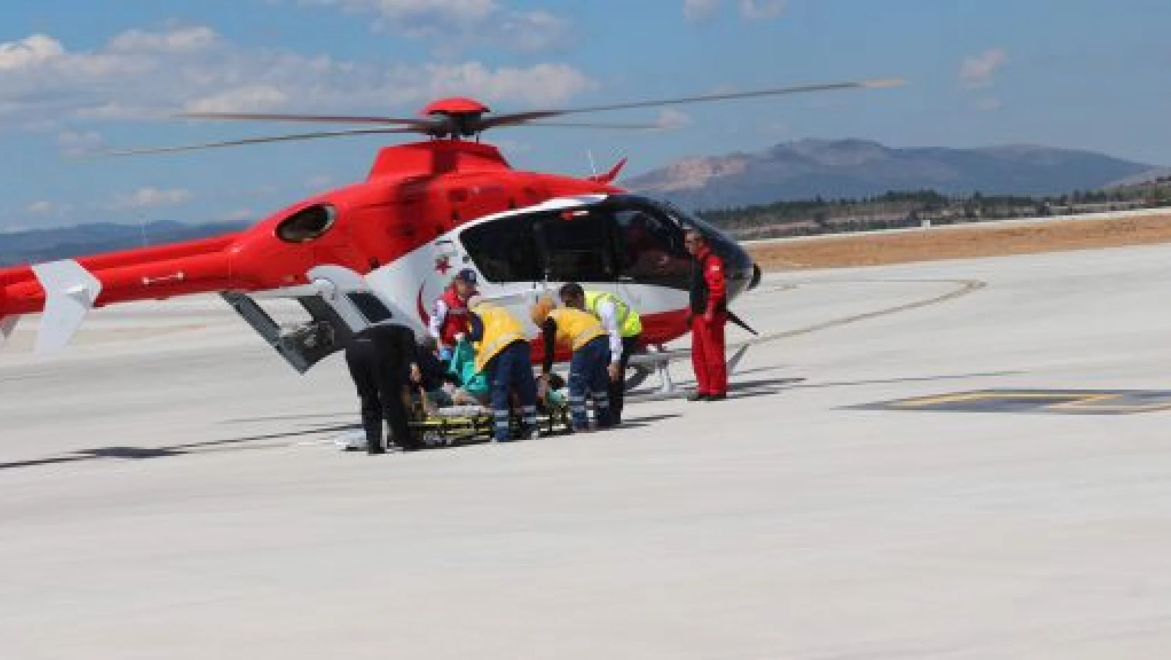 Hasta, Helikopter Ambulansla Sevk Edildi