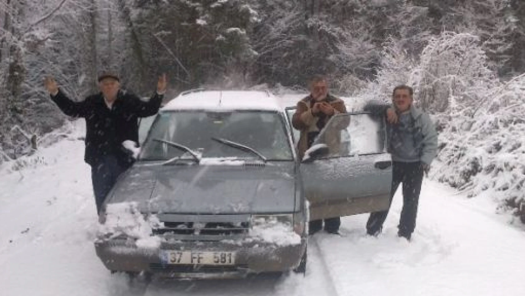 Kastamonu'da Kar Yağışı Etkili Oluyor 