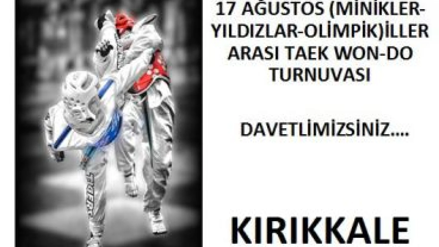 Kırıkkale 17 Ağustos İllerarası Taekwondo Turnuvası