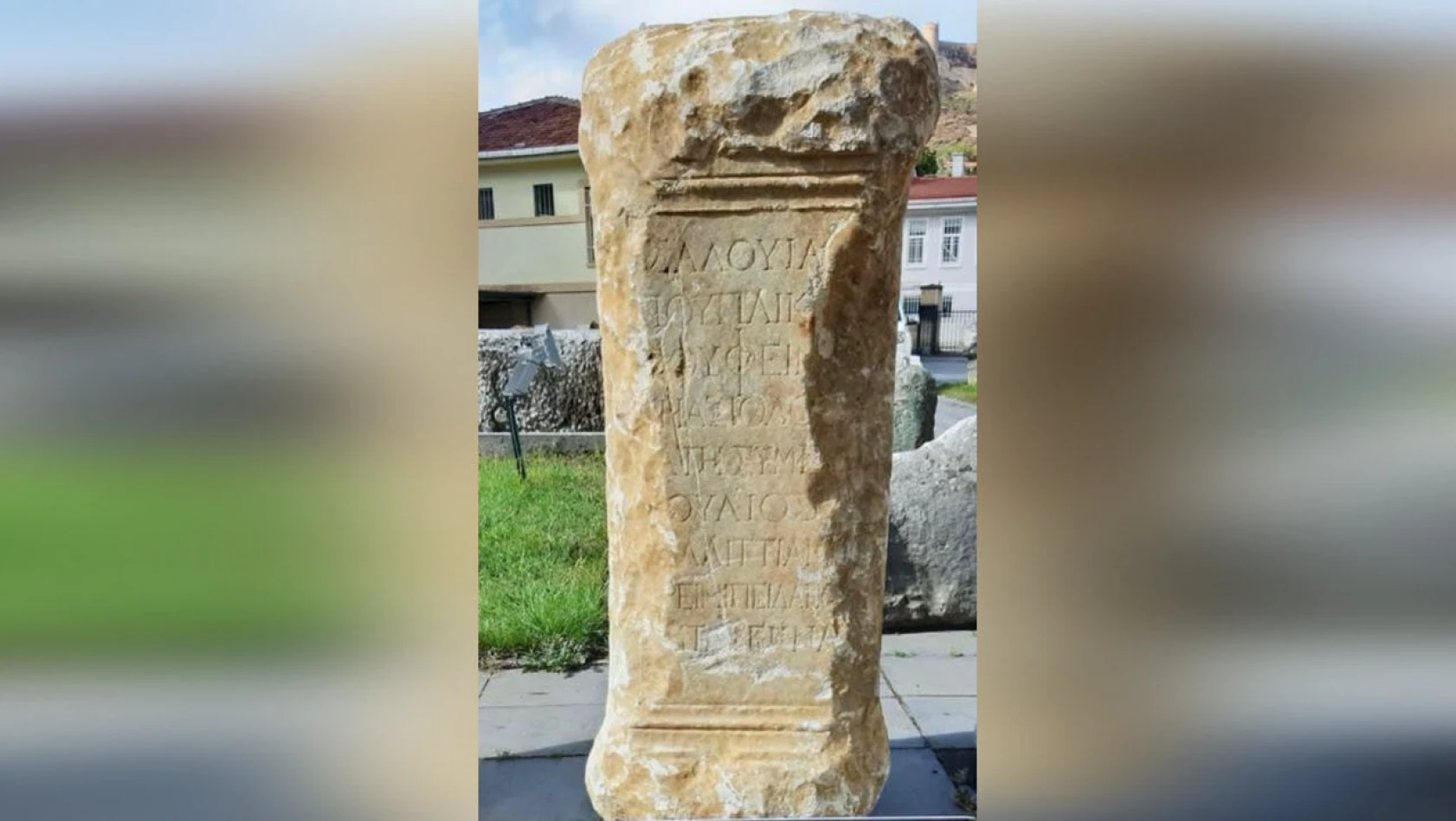 Roma dönemine ait mezar steli bulundu