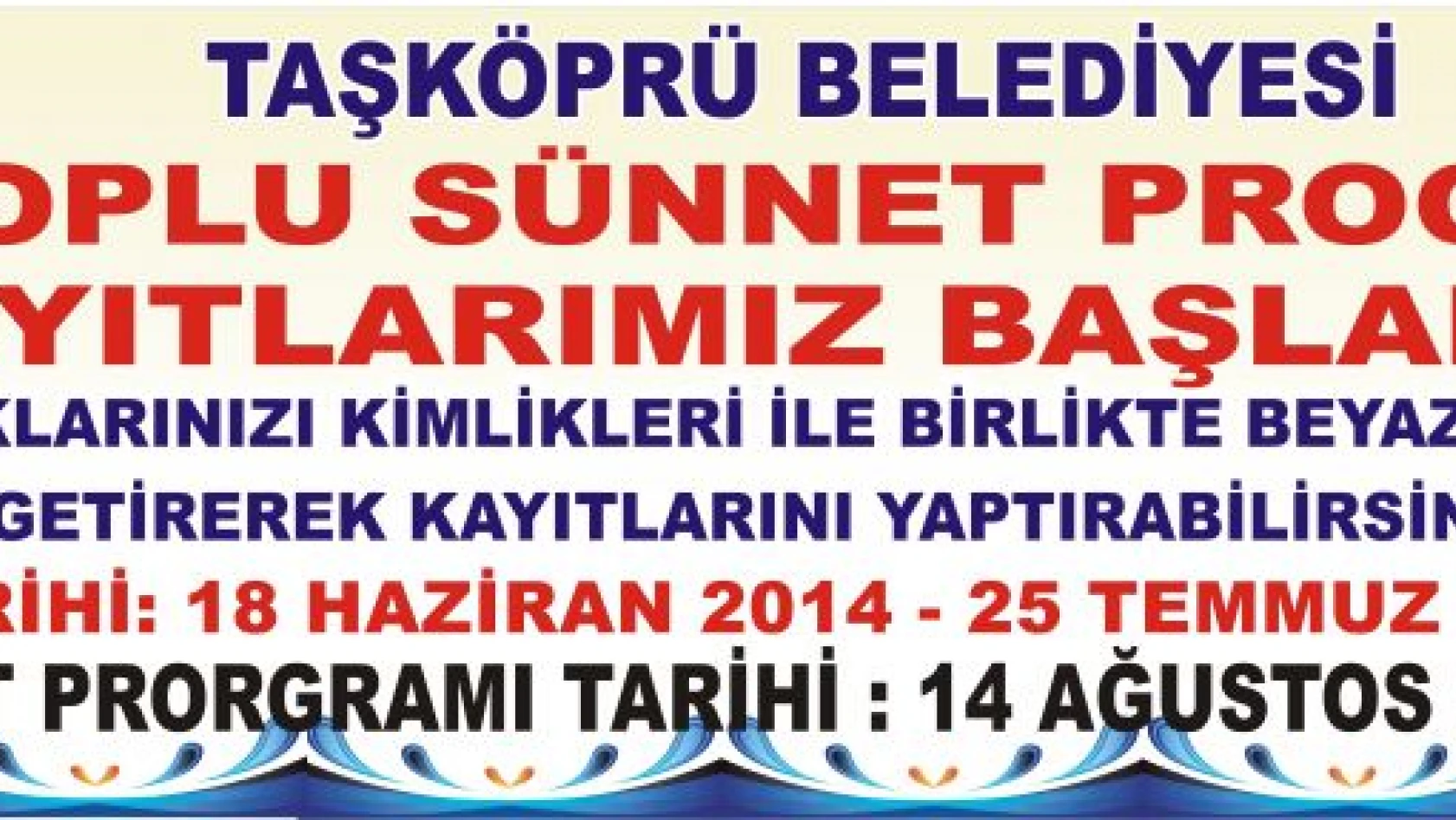 Taşköprü Belediyesi'nden Toplu Sünnet Programı
