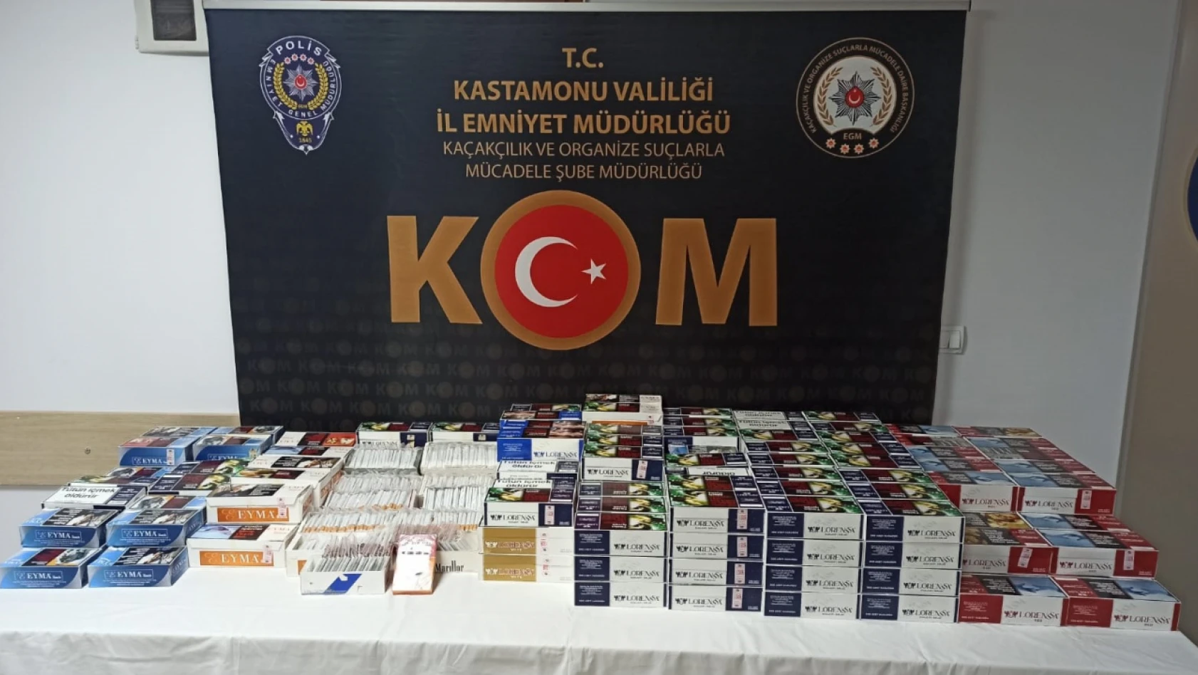 Tosya'da kaçak tütün operasyonu! 2 gözaltı