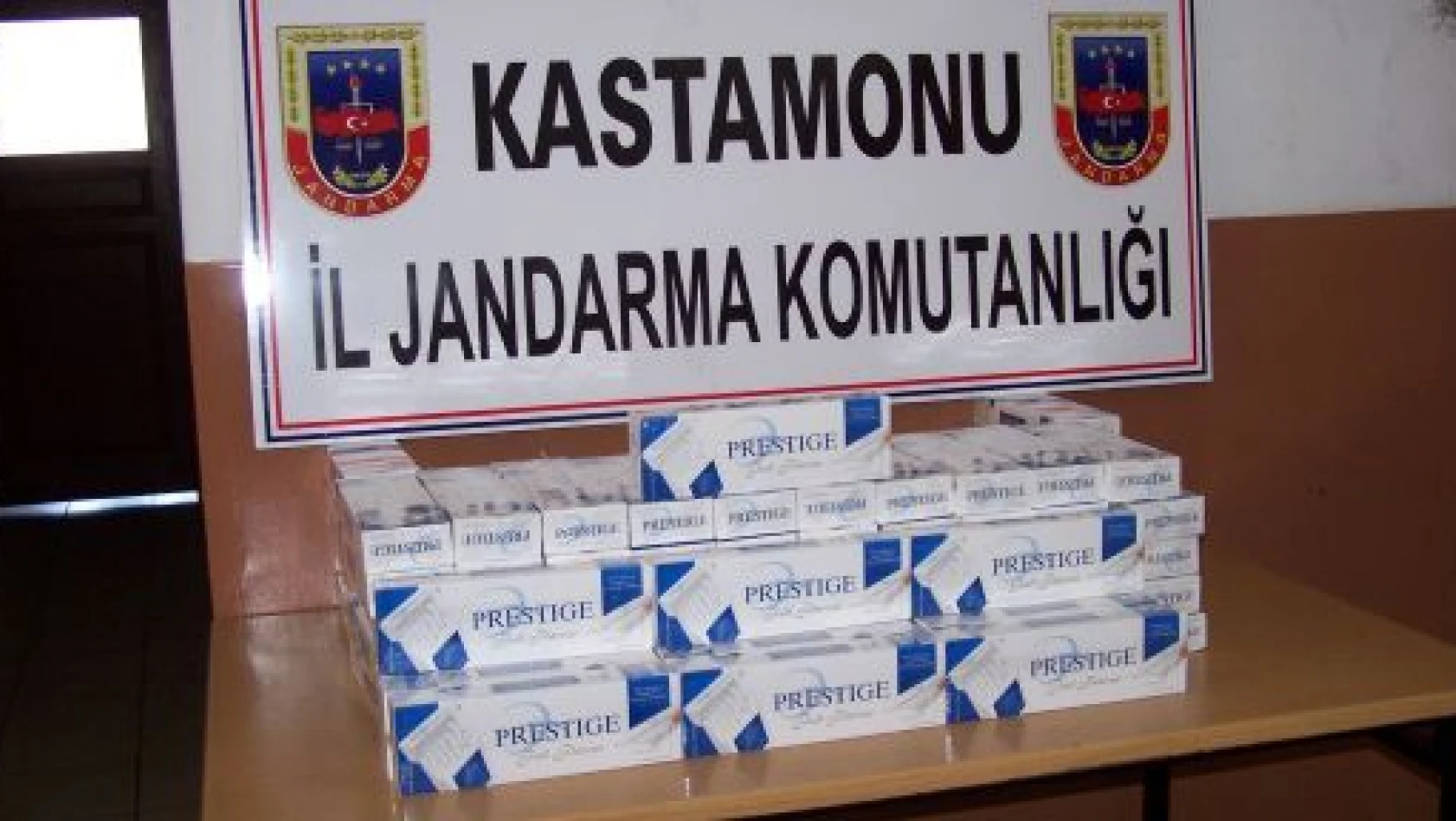 Tosya'da 730 Paket Kaçak Sigara Ele Geçirildi