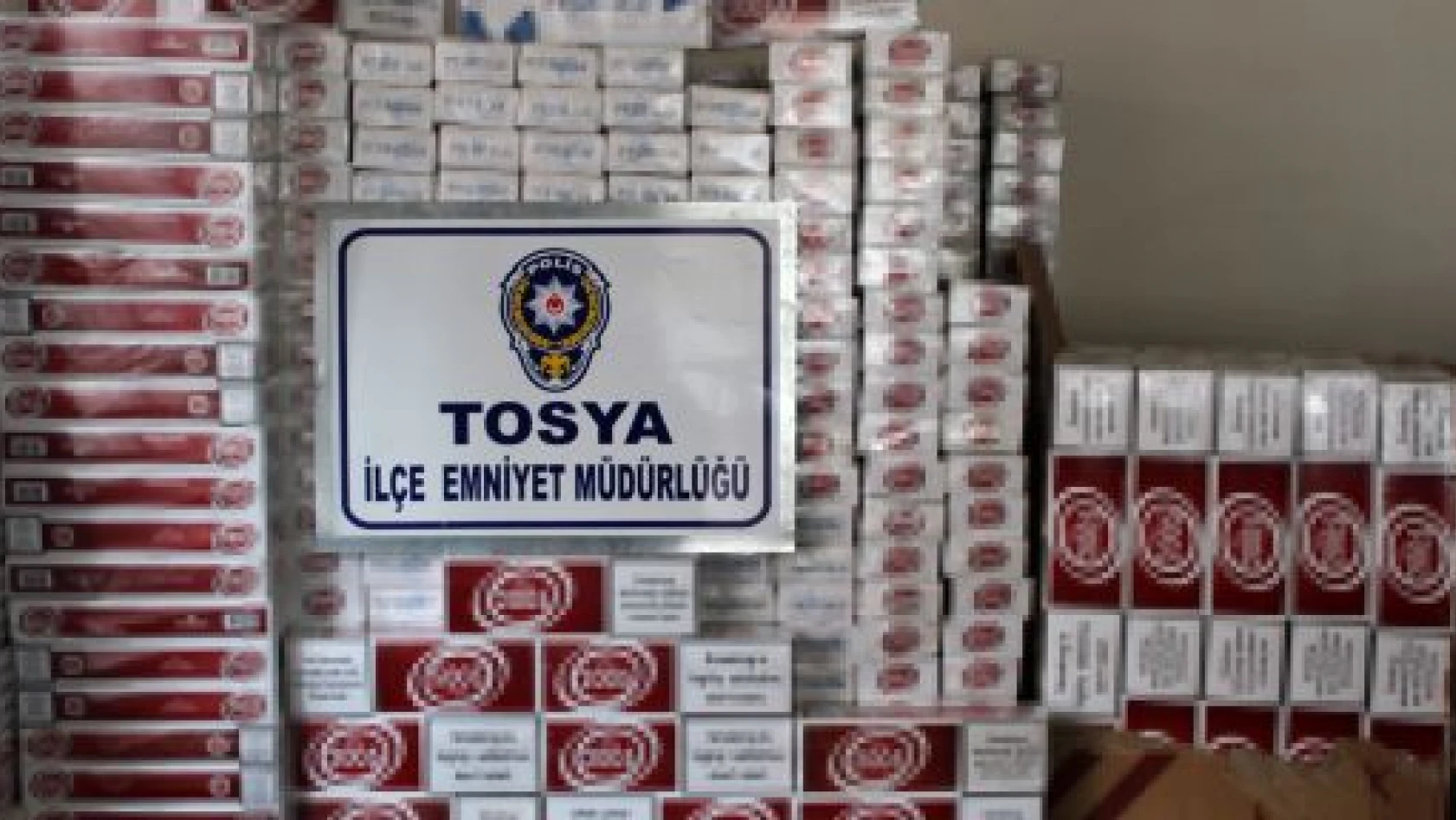 Tosya'da 7 Bin 390 Paket Kaçak Sigara Ele Geçirildi