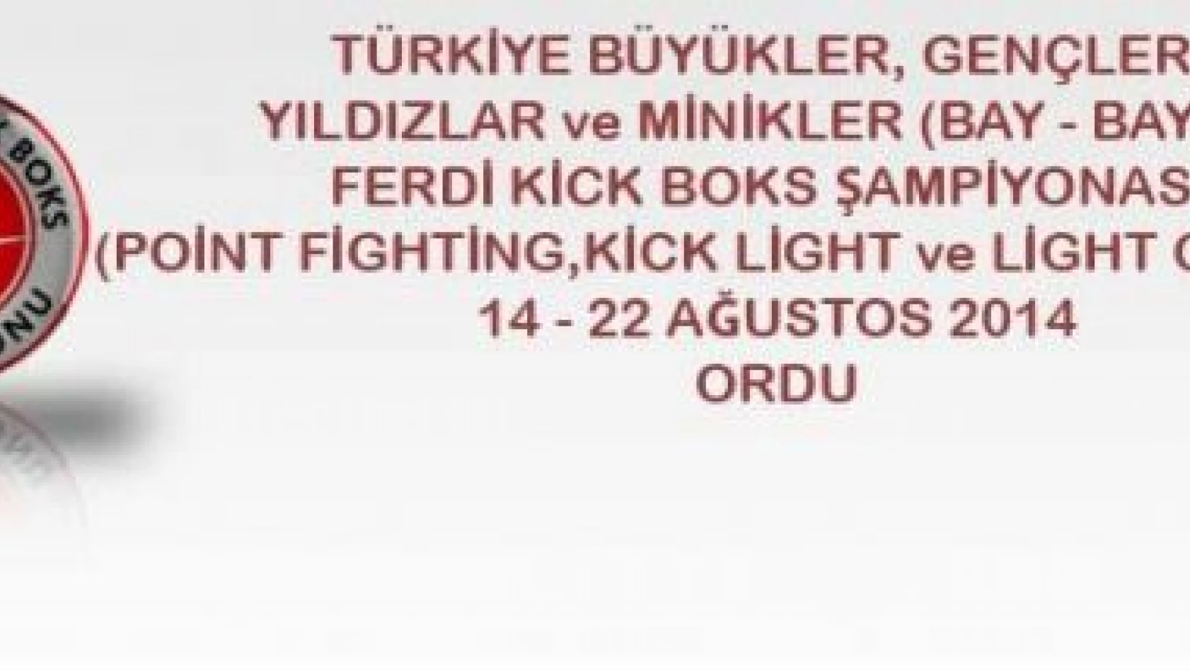 Türkiye Büyükler, Gençler, Yıldızlar ve Minikler Kick Boks Şampiyonası