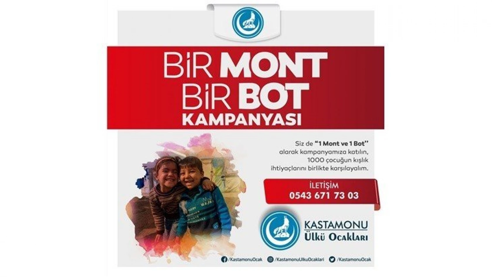 Ülkü Ocaklarından 'Bir Mont Bir Bot' kampanyası