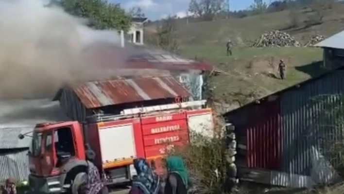 Daday'da korkutan yangın!