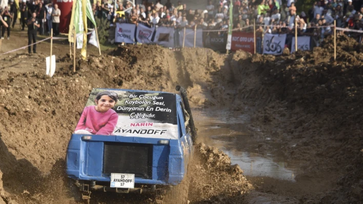 'Narin' fotoğraflı offroad aracına büyük ilgi!